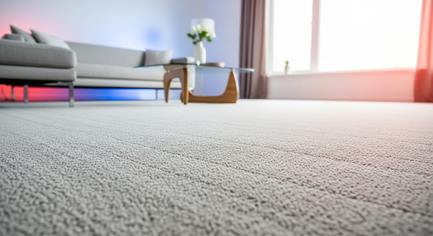 Pristine cleaned carpet