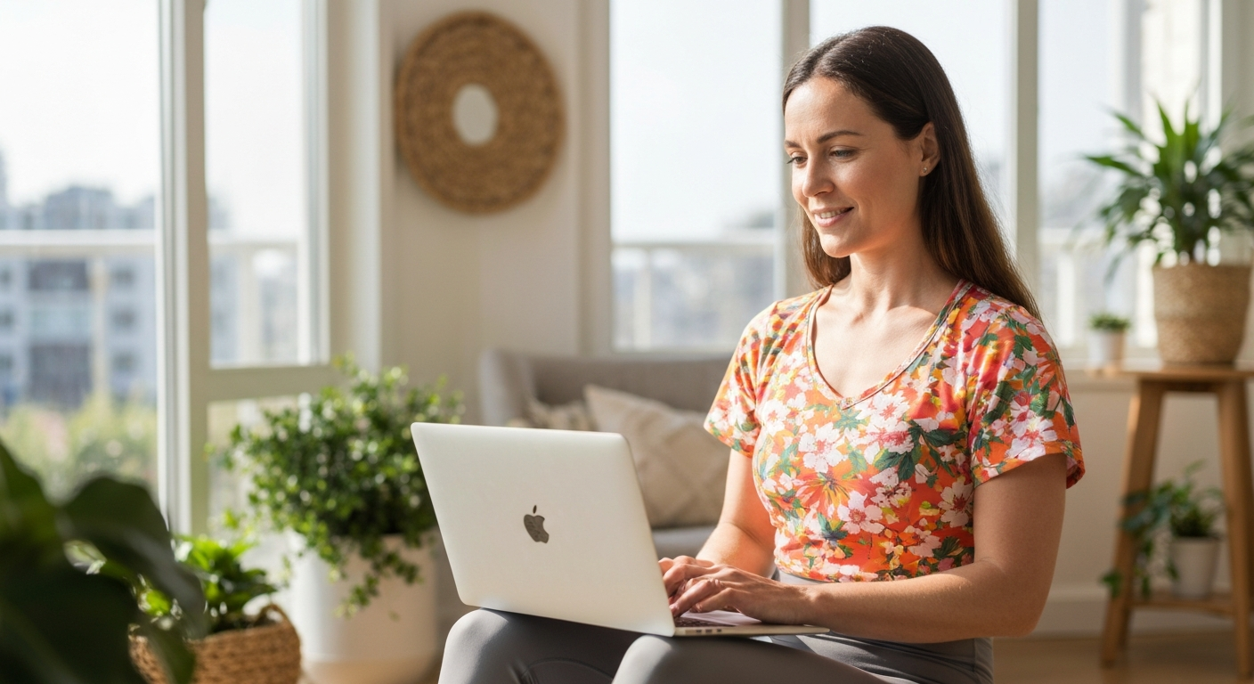 Virtual telehealth coaching session