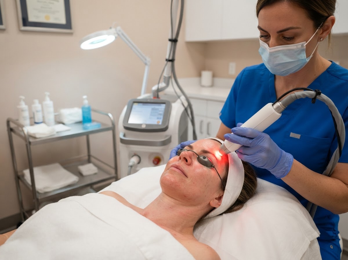 Laser treatment at Lumière Med Spa