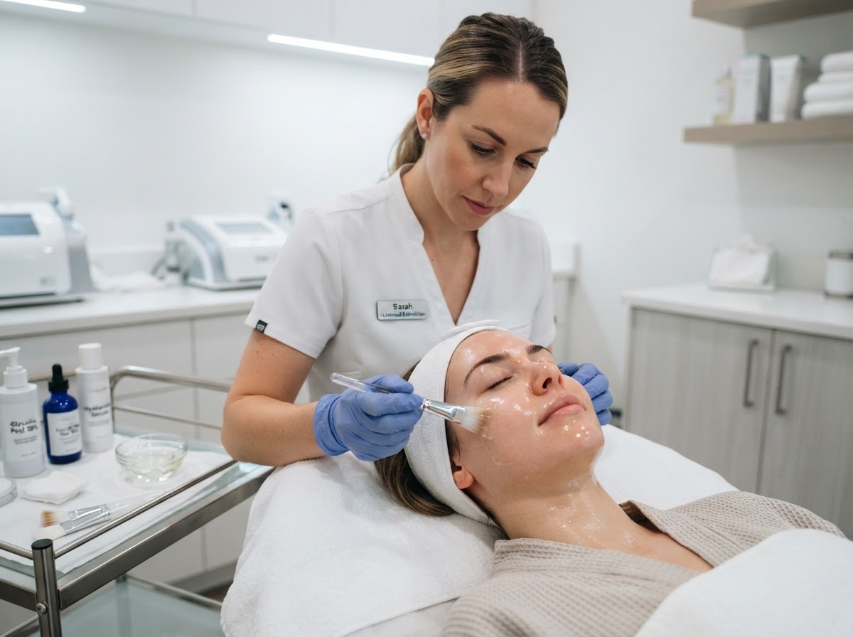 Peels treatment at Lumière Med Spa