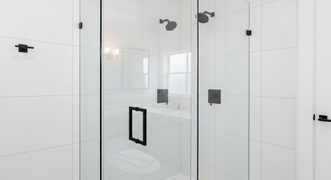 Frameless Inline Shower