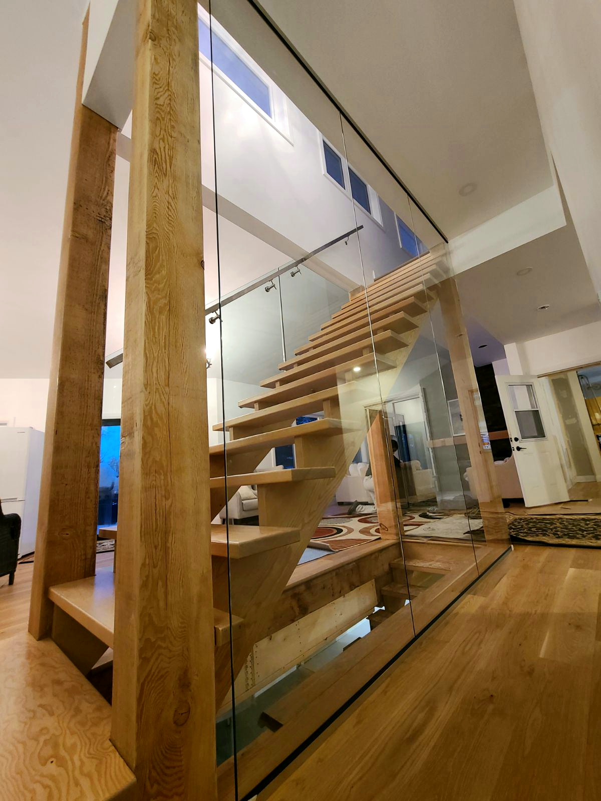 Interior Staircase Glass Railing