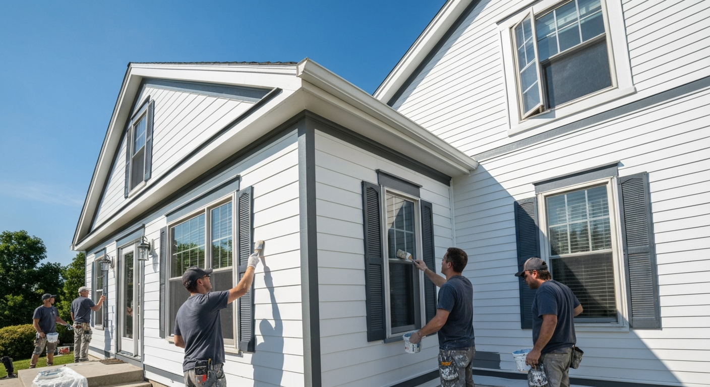 Professional painters working in Bella Vista