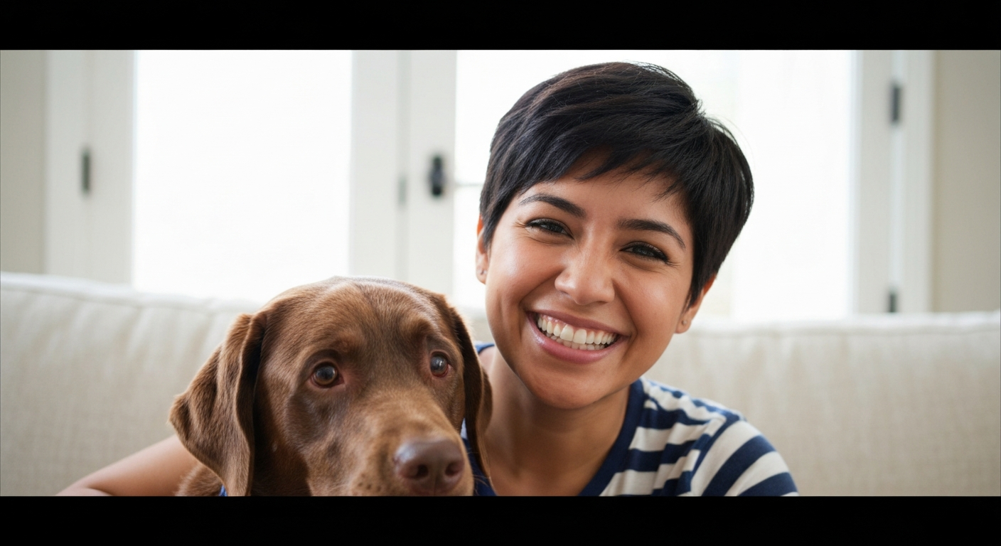 Woman and her dog testimonial