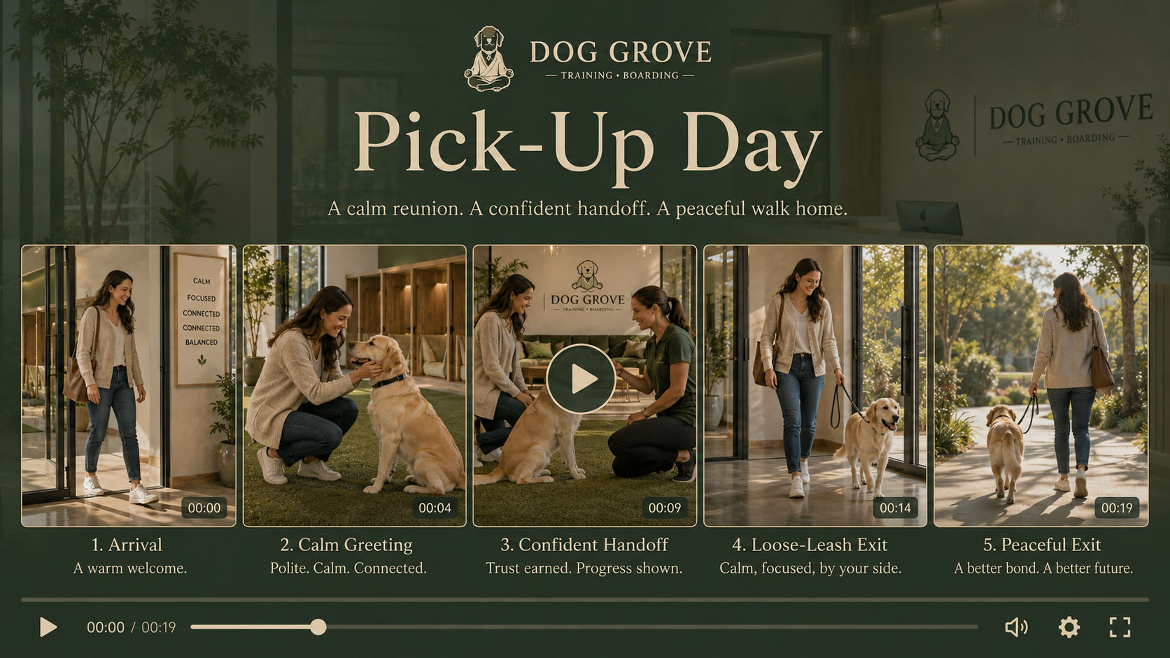 Pick-Up Day — an owner reunion at the end of a program