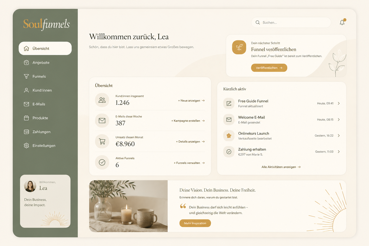 Soulfunnels Dashboard