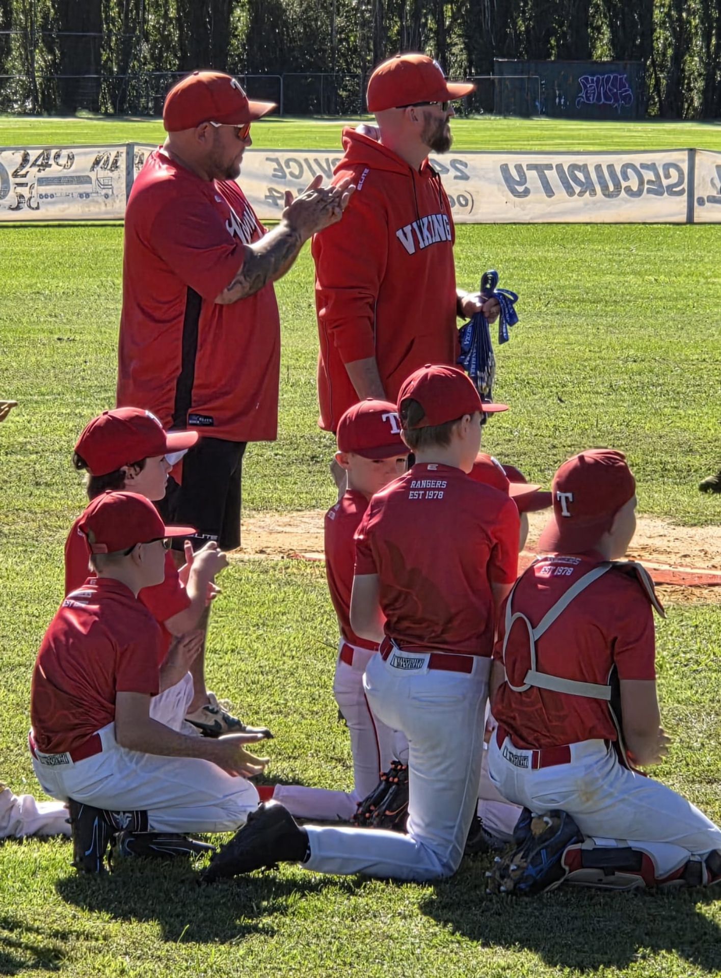 Vikings coaches mentoring young players