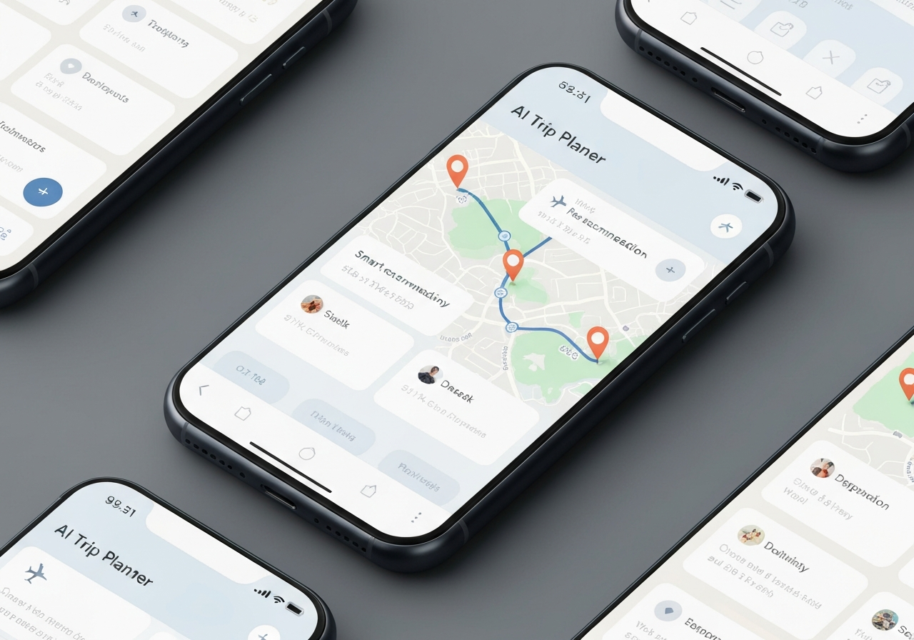 AI Trip Planner Mockup