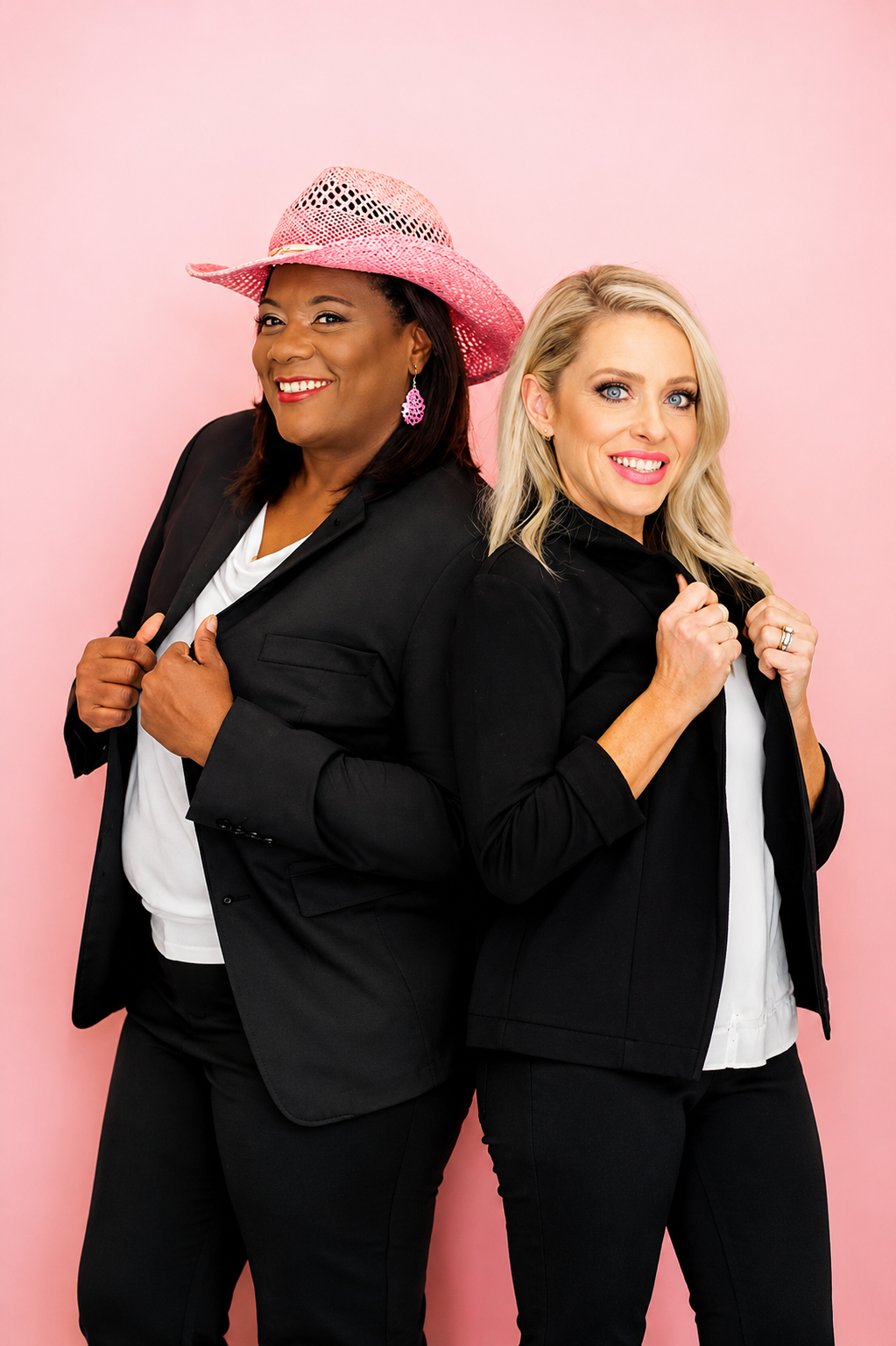 Jasmine Willois with colleague