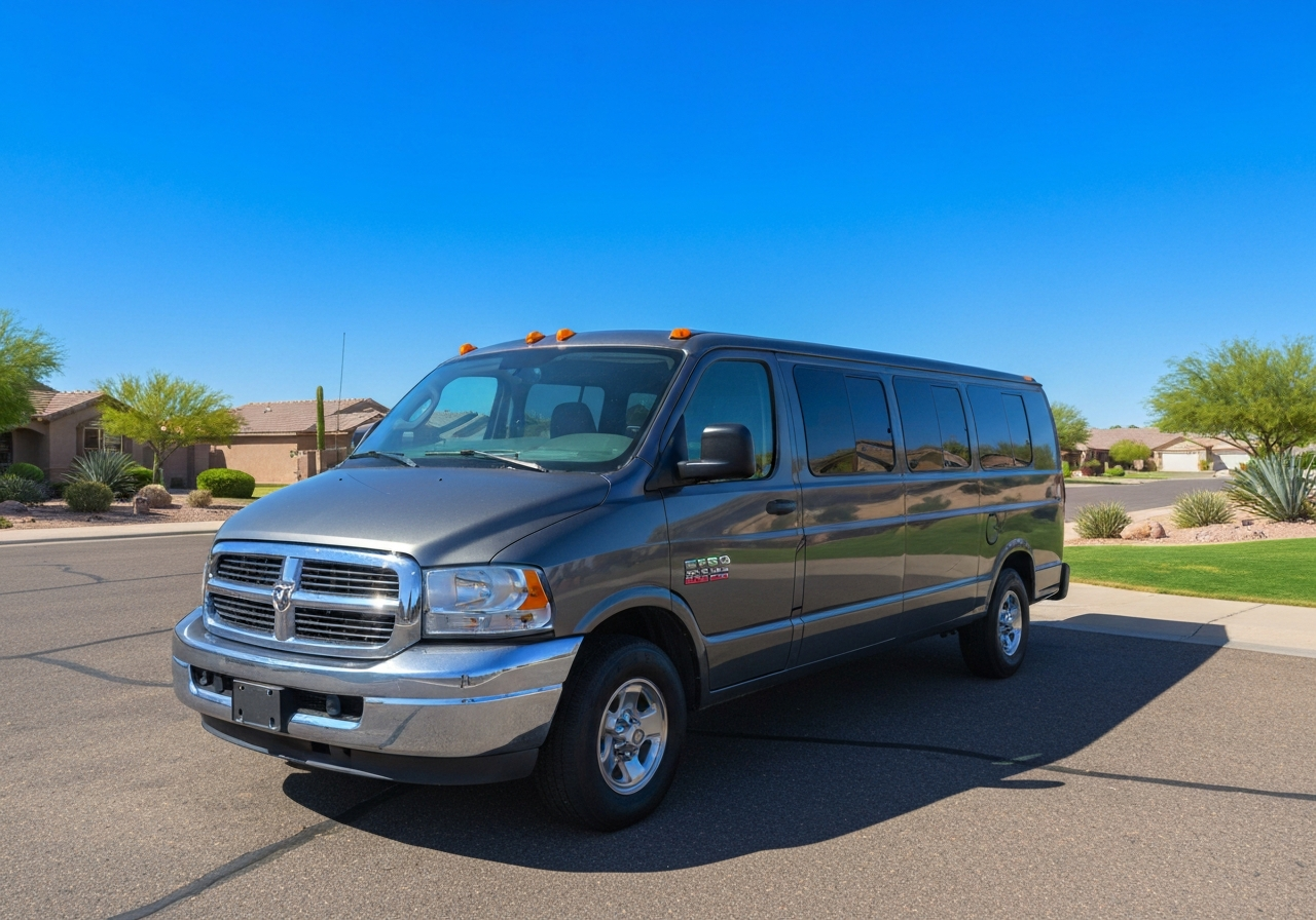 Professional locksmith service van in Arizona neighborhood