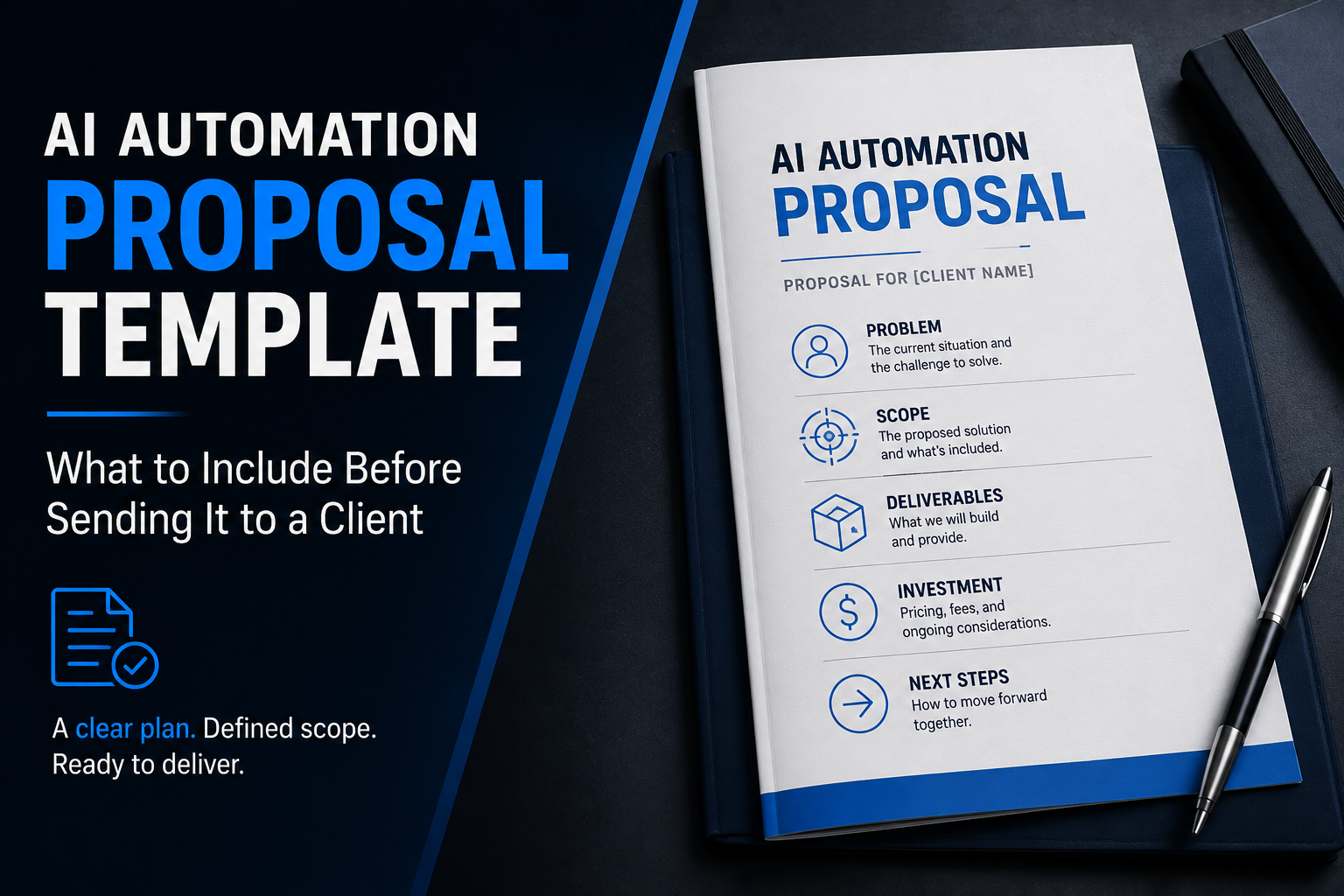 AI automation proposal template: what to include before sending it to a client