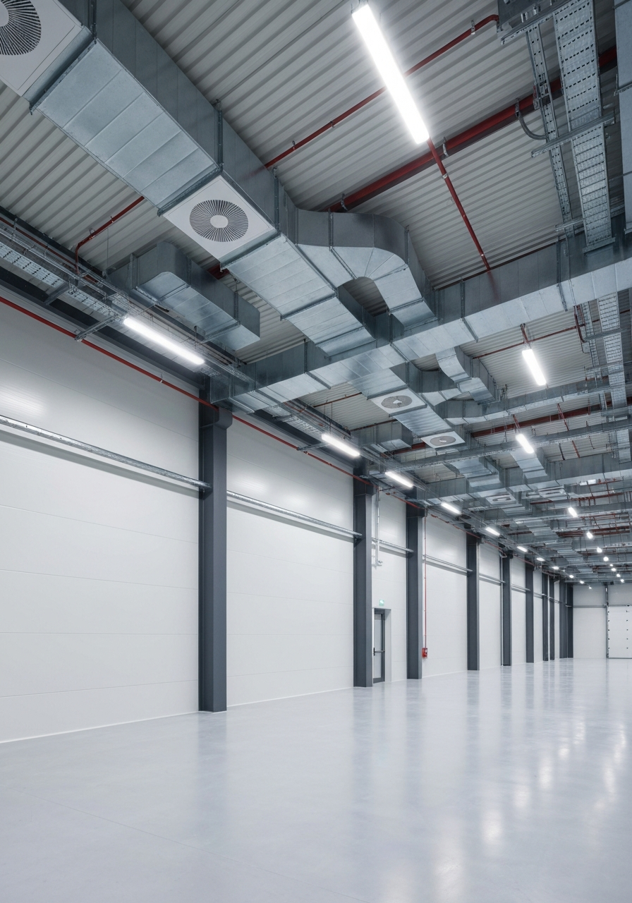 Modern Industrial Facility with Premium Ventilation