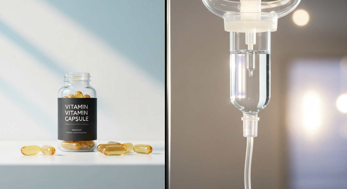 Nutritional IV Therapy vs Oral Supplements: What’s the Difference?