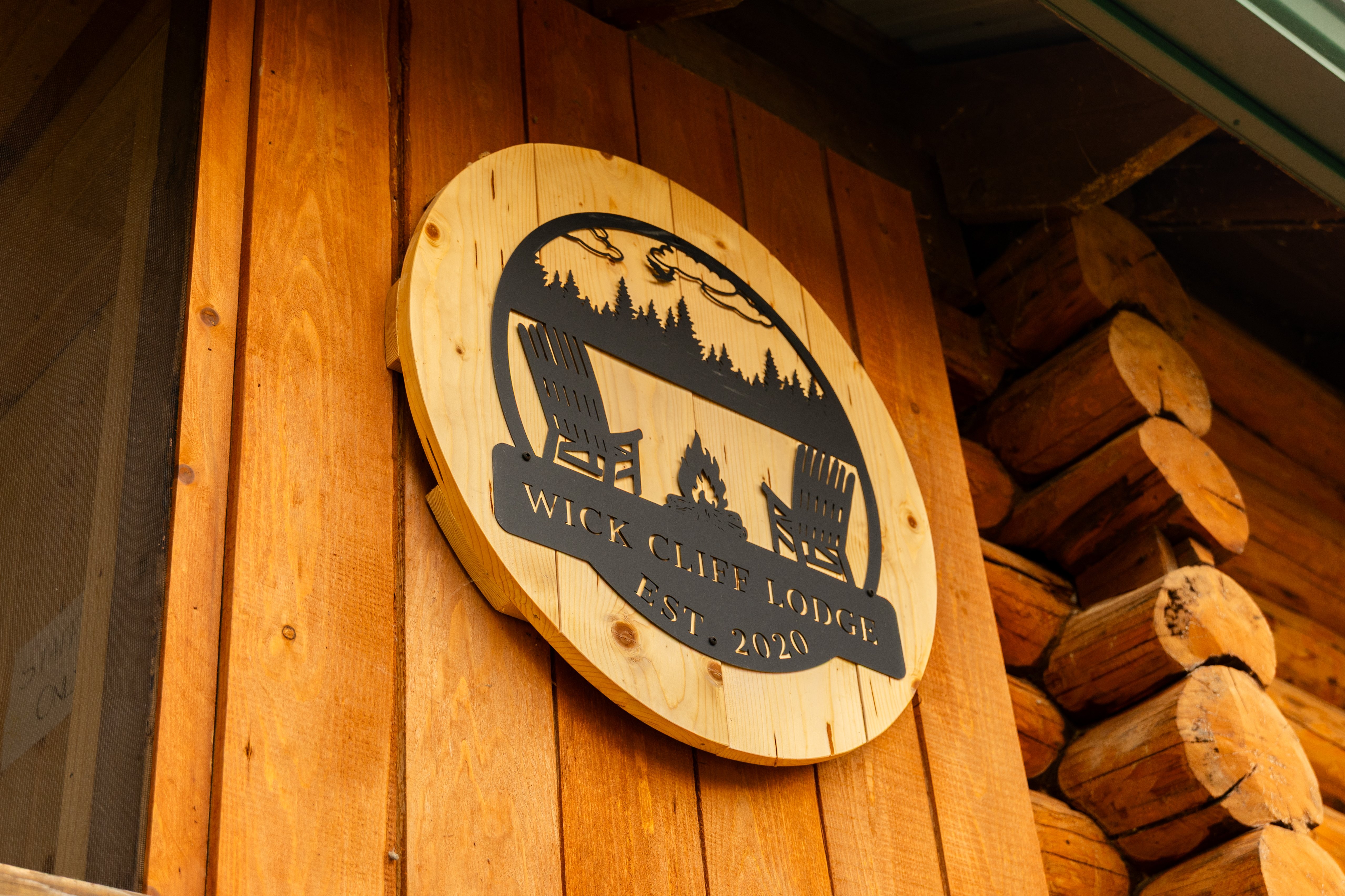 The rustic character of Wick Cliff Lodge