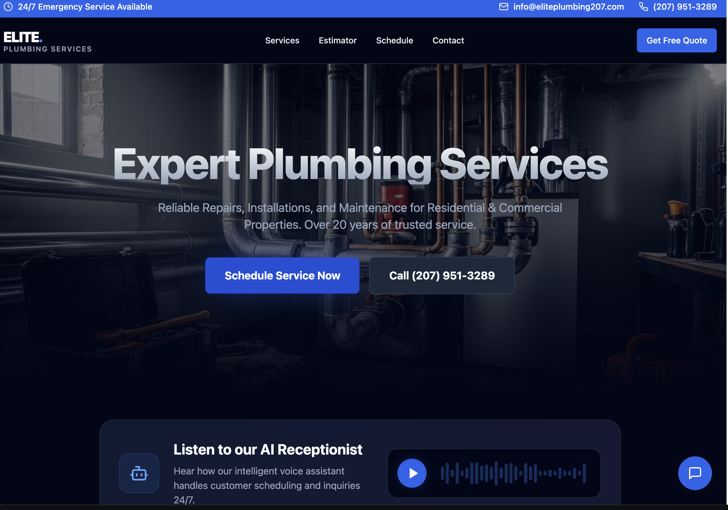 A website that retains