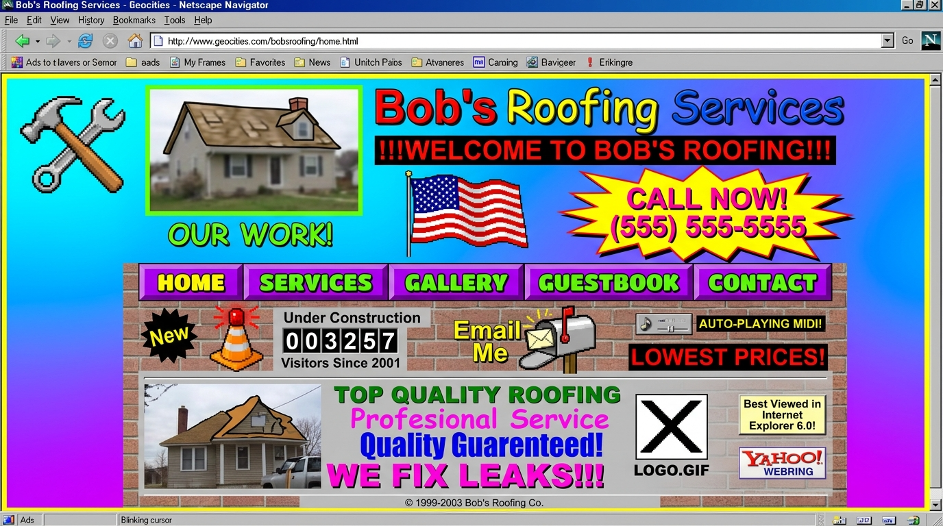 Old Website Before