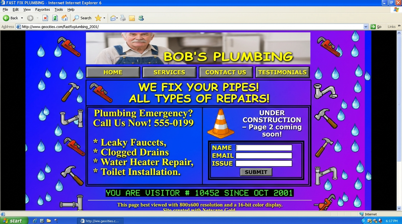 Old Website Before