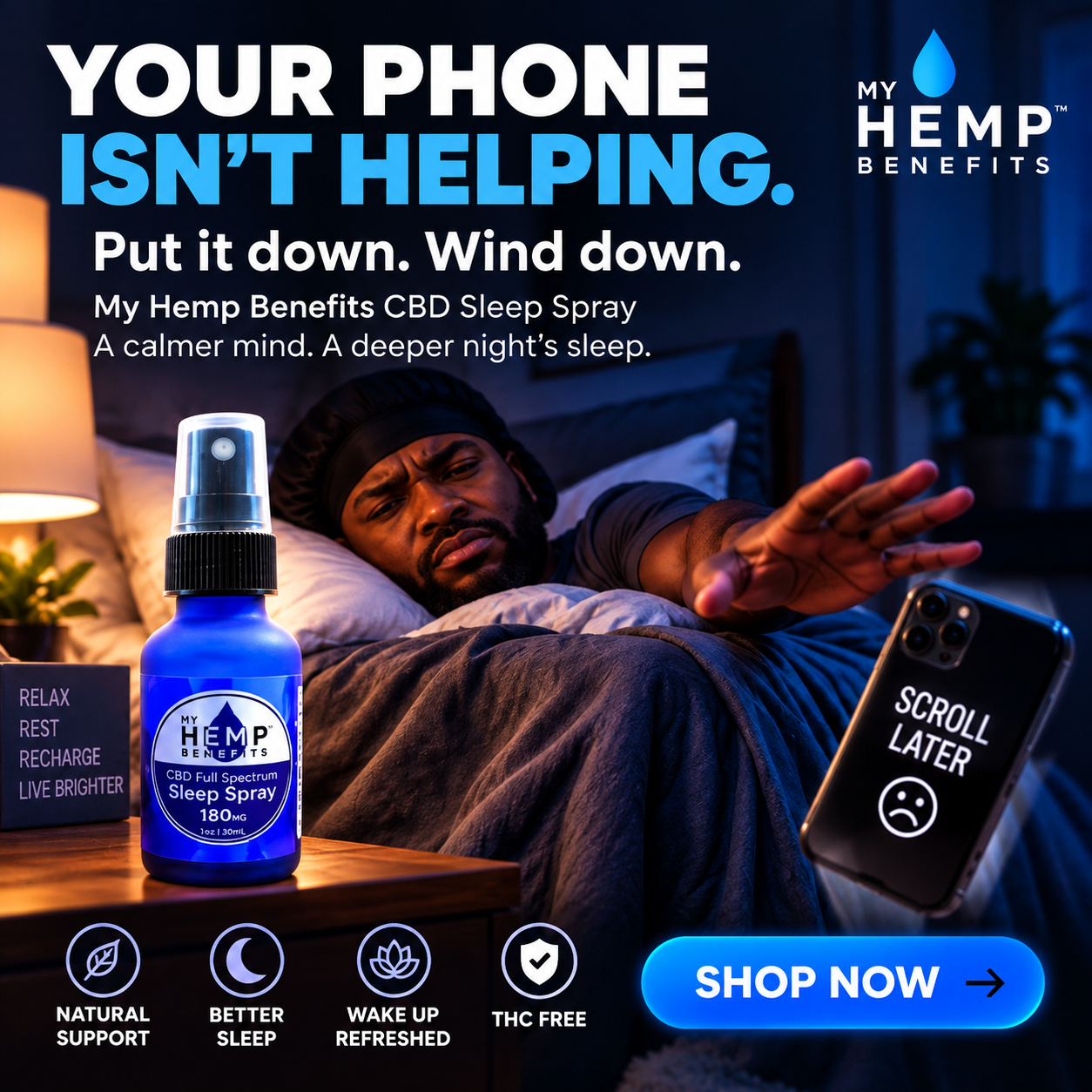 180mg Full Spectrum CBD Sleep Spray