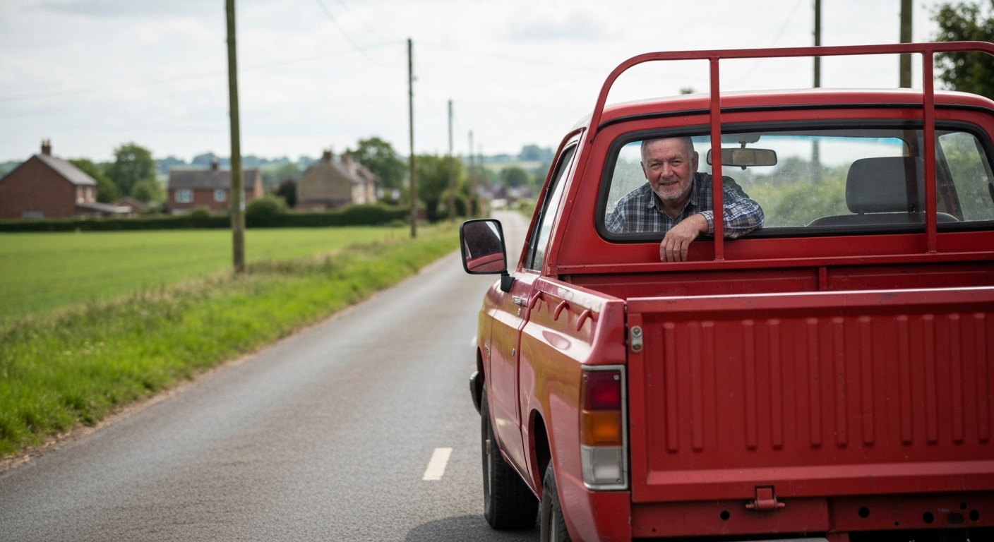 Pickup truck being sold to local buyers in Ashbourne, Derbyshire