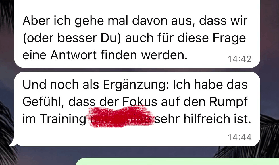 Athleten Feedback 6