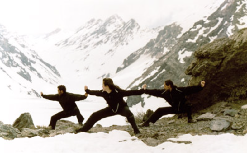 Práctica de Boabom en la nieve