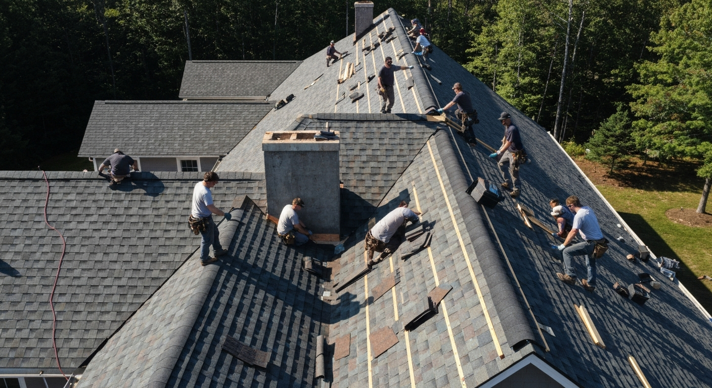 Roofing background