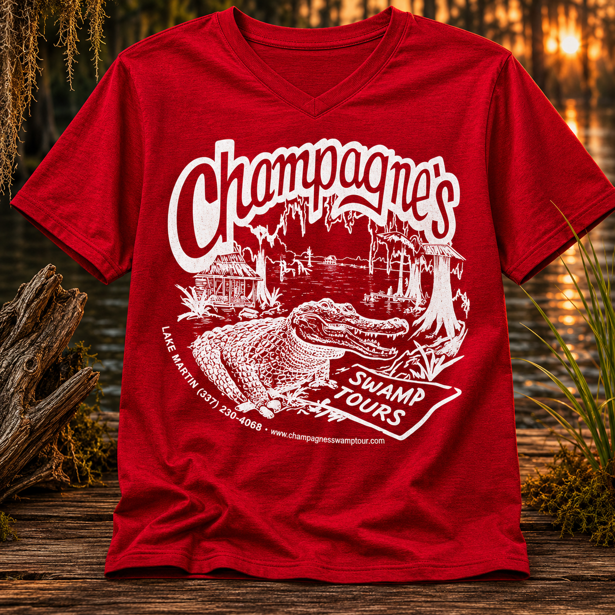 Red Tee White Logo