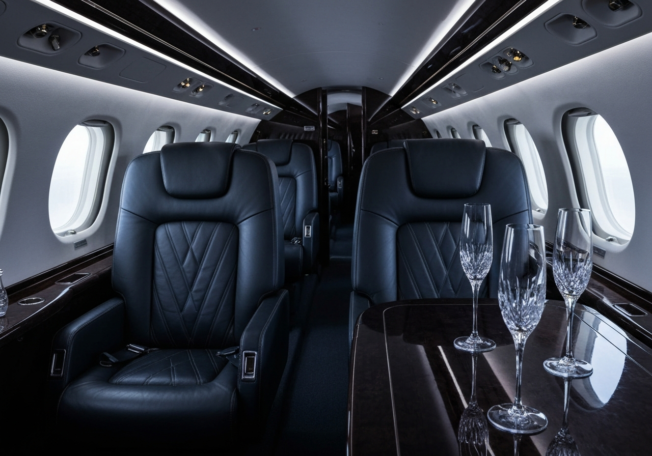 Private Jet Interior