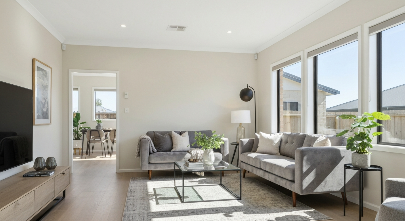 Granny flat interior living area