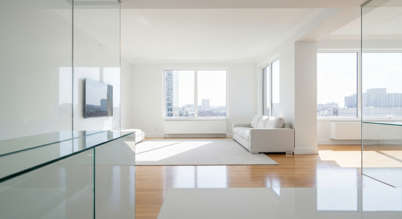 Spotless bright living room