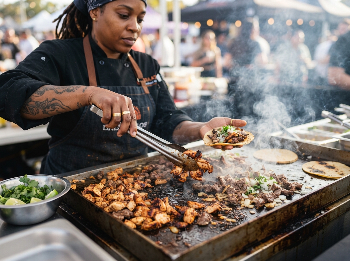 Los Angeles Rams catering by Taco Mell