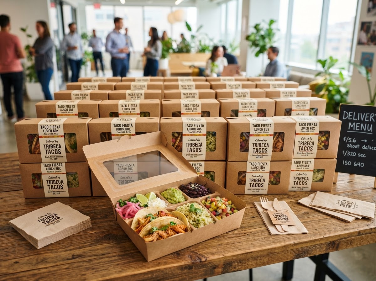 TMC Lunchbox tray-style group lunch catering