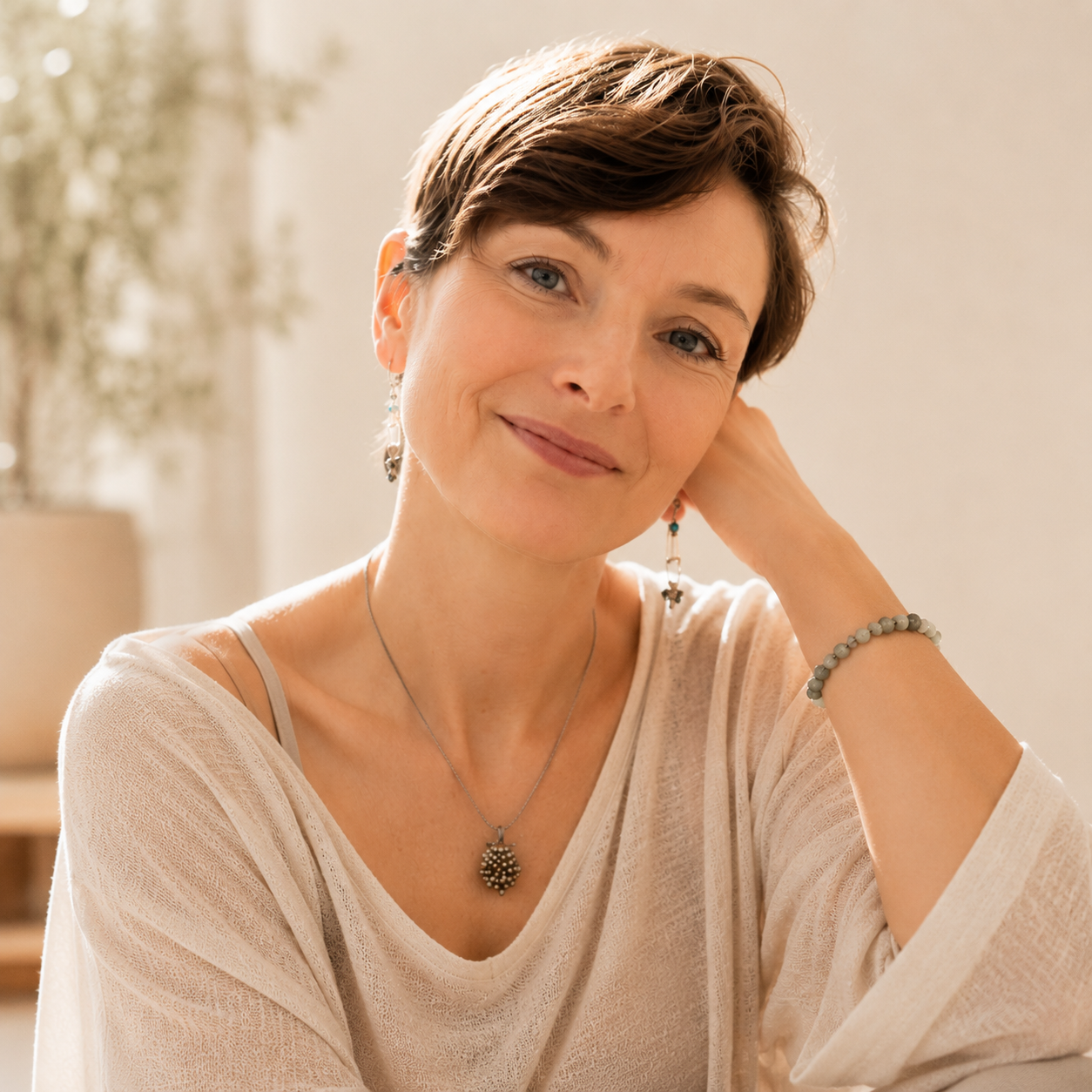 Portrait von Julia Christ, Yogalehrerin