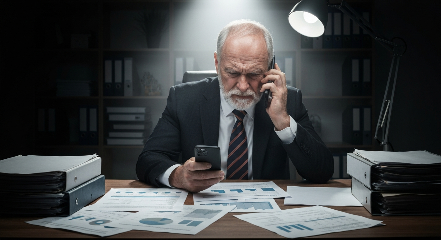 Frustrated business owner