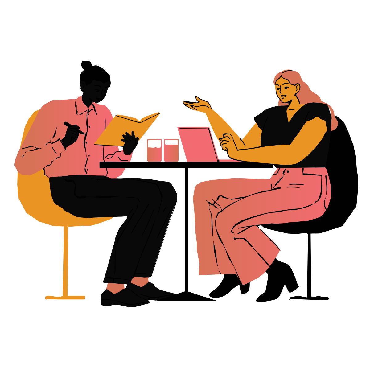 Meg Crumbine mid-conversation, go-to-market coach