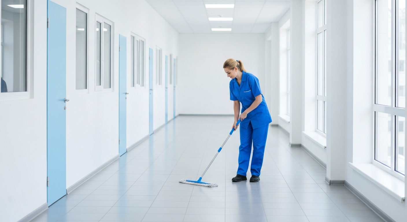 School cleaning Birmingham corridor