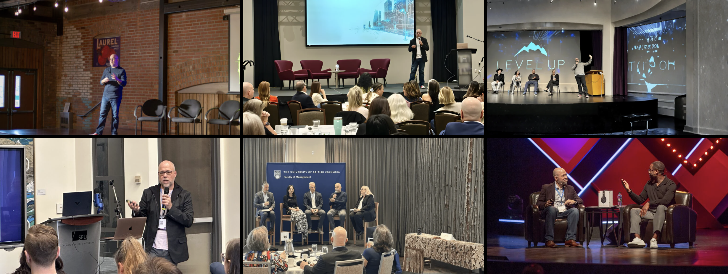 Speaking Events Collage