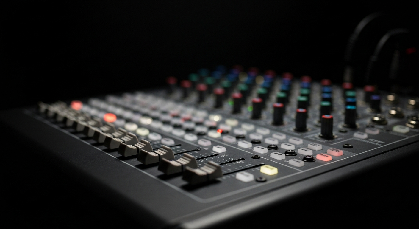 Professional live sound mixing board