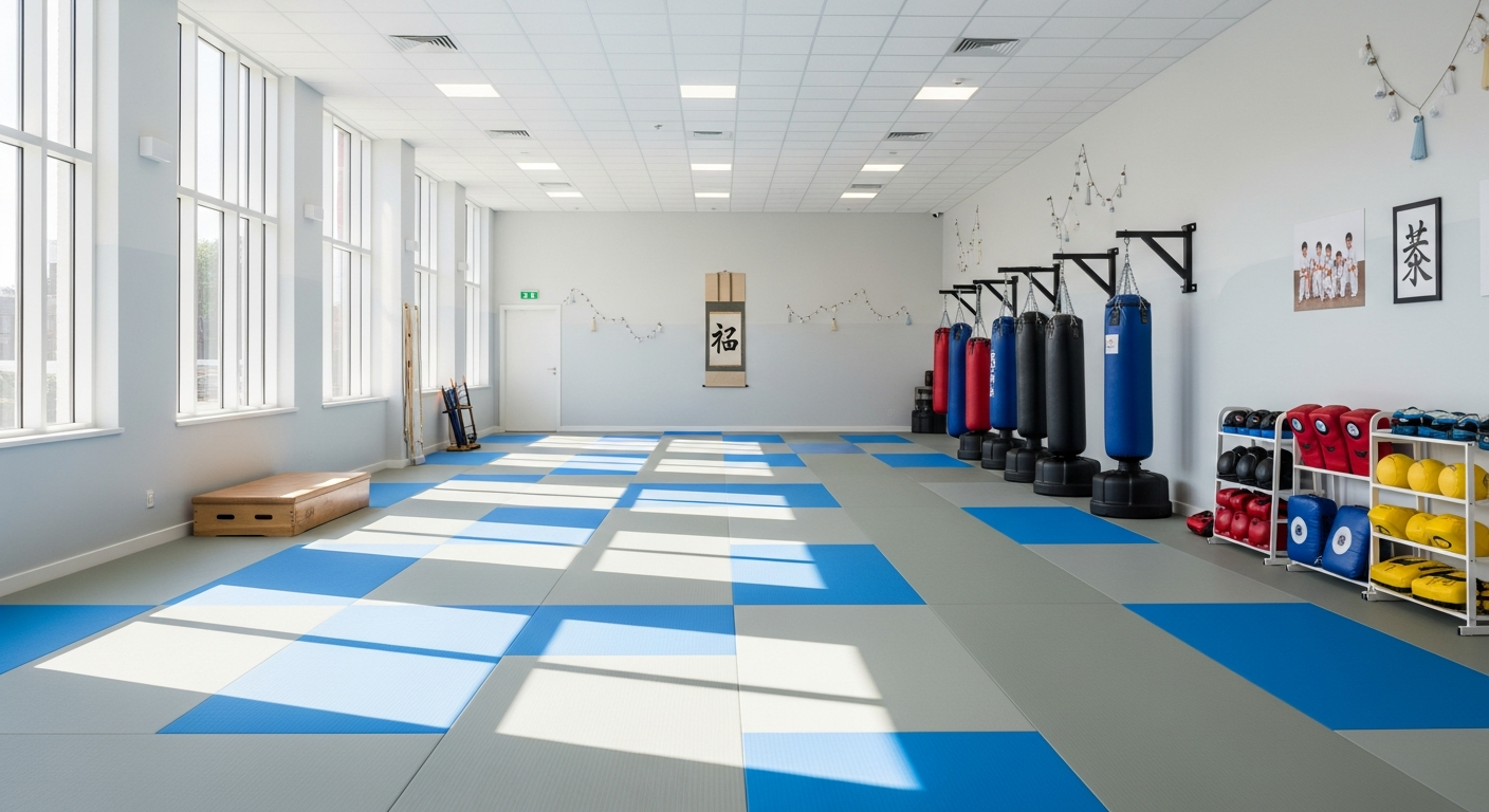 Modern safe martial arts dojo