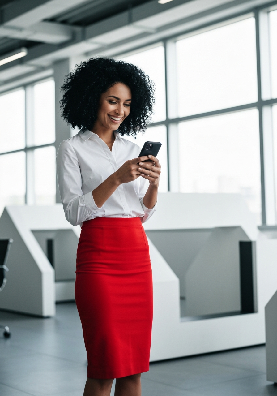 Partner using mobile app