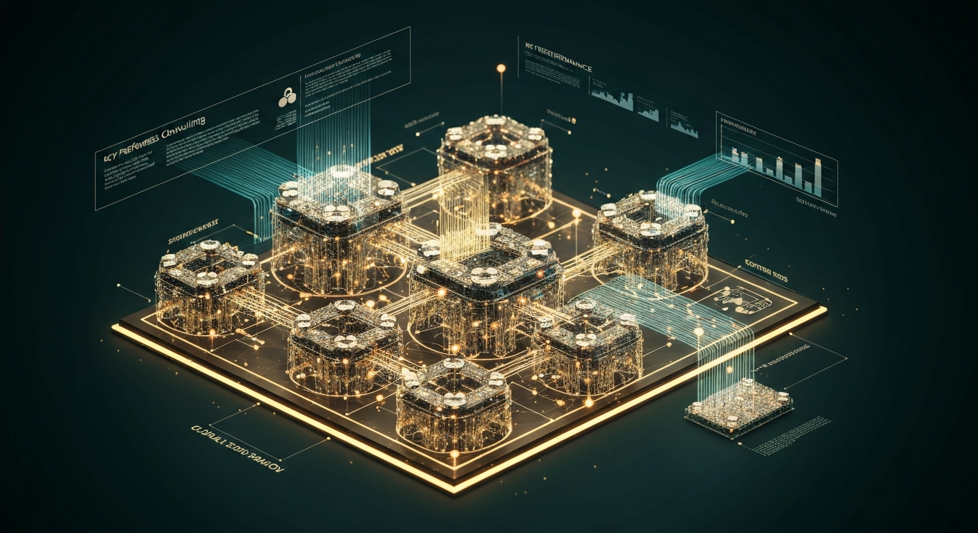 Glowing 3D data visualization showing compounding revenue loss over time