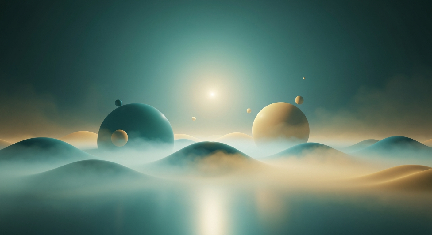Ethereal quantum healing background