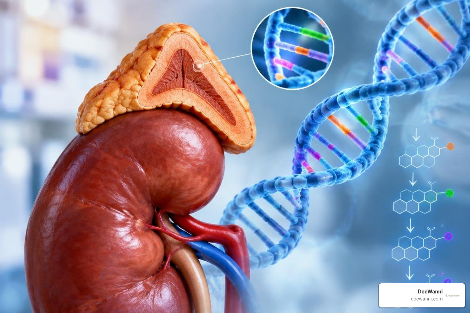 Genetic loci and adrenal steroidogenesis pathways
