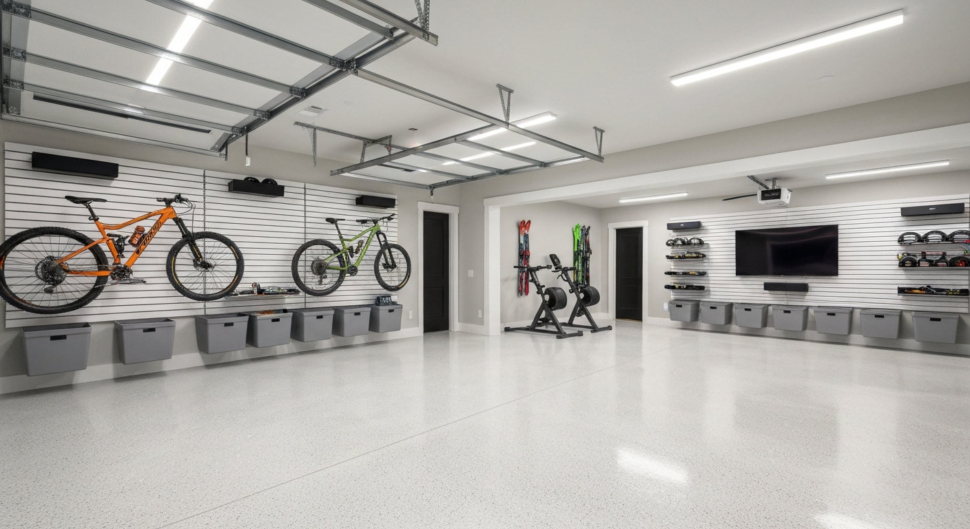 Garage remodeling and epoxy flooring in Herriman, Utah