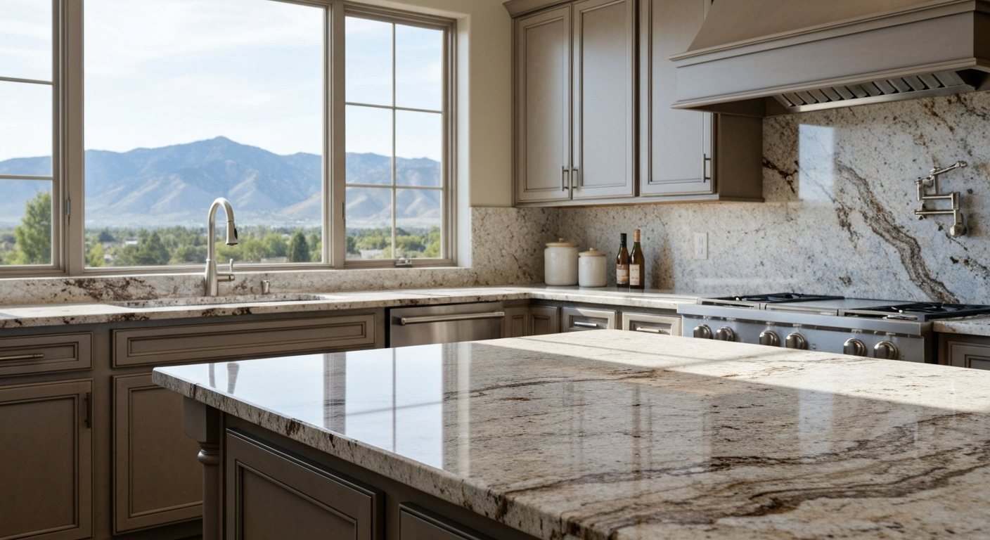Granite countertops in a Sandy, Utah kitchen