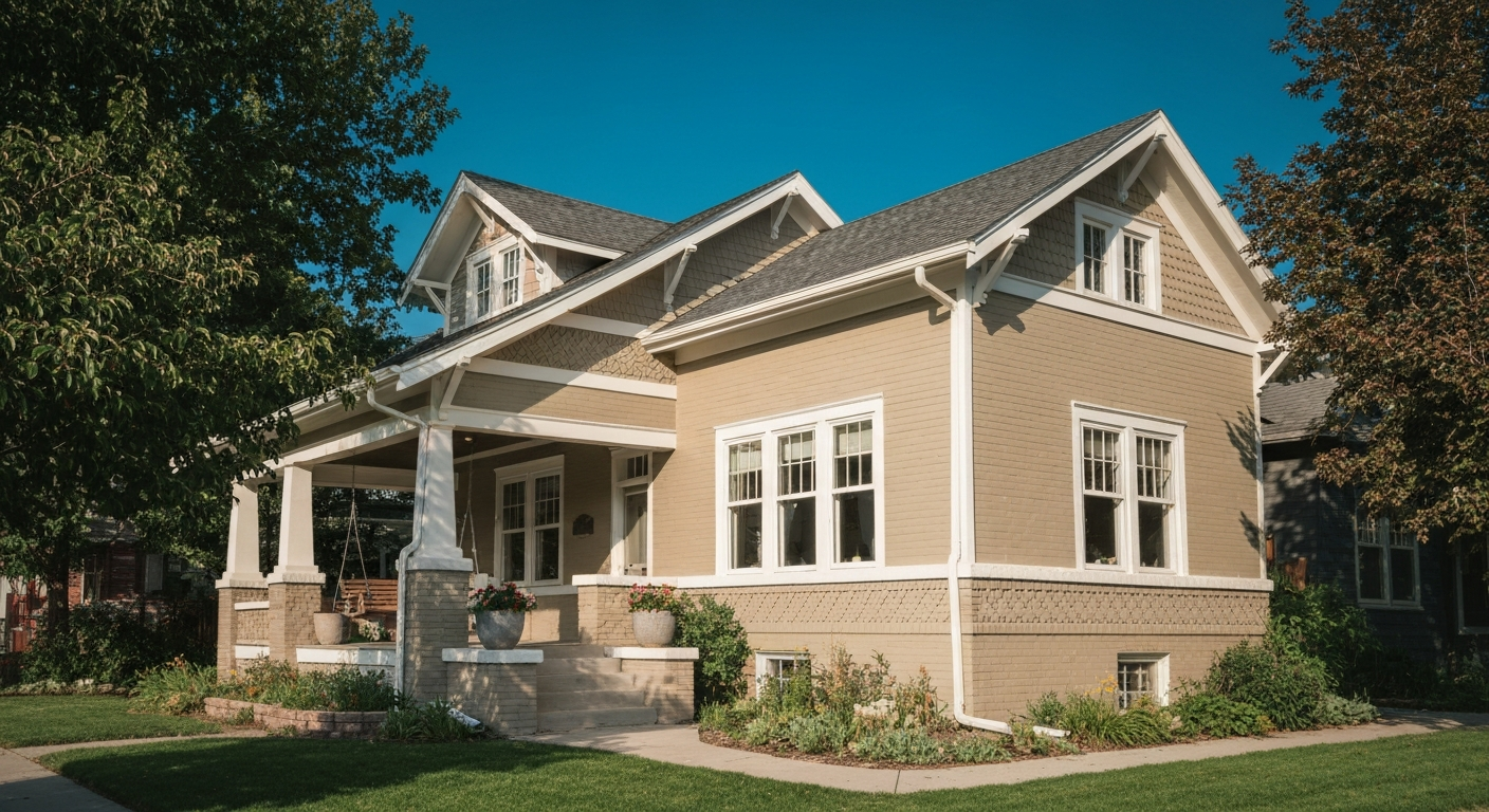 Beautifully painted historic craftsman bungalow in Salt Lake City
