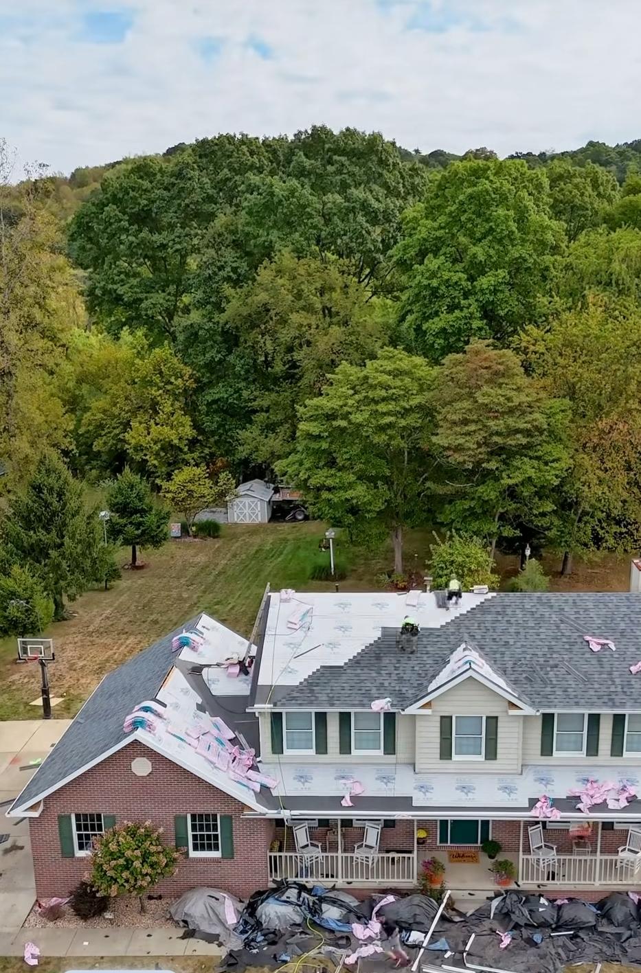 Full roof replacement in Draper Utah — before and after by Alta Home Group