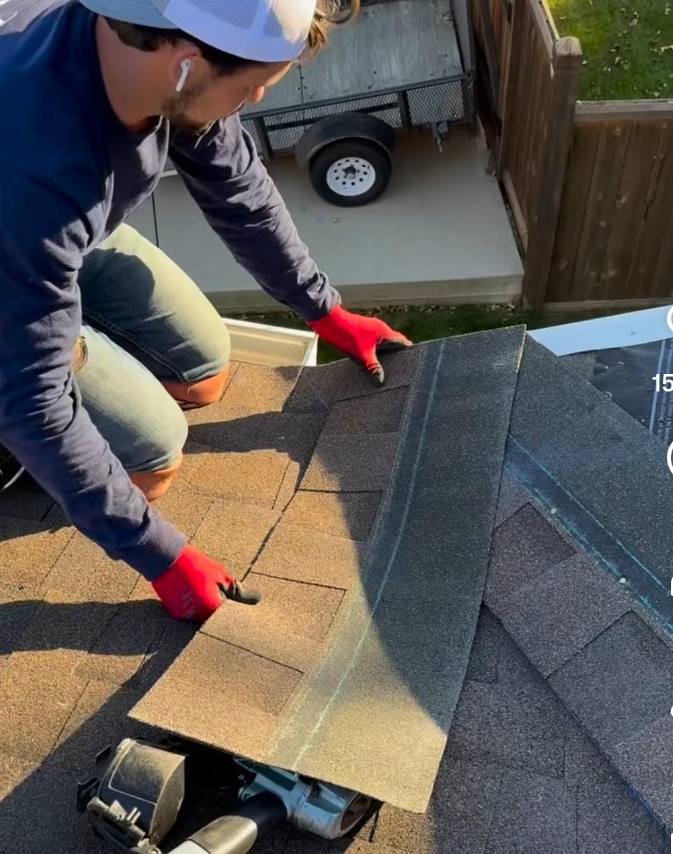 Storm damage roof repair completed in South Jordan Utah after hail damage