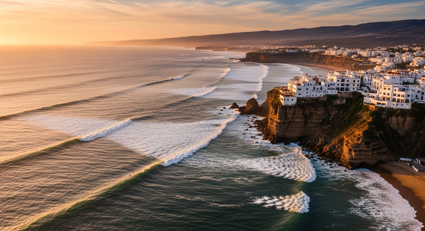 surf camp taghazout morocco golden hour
