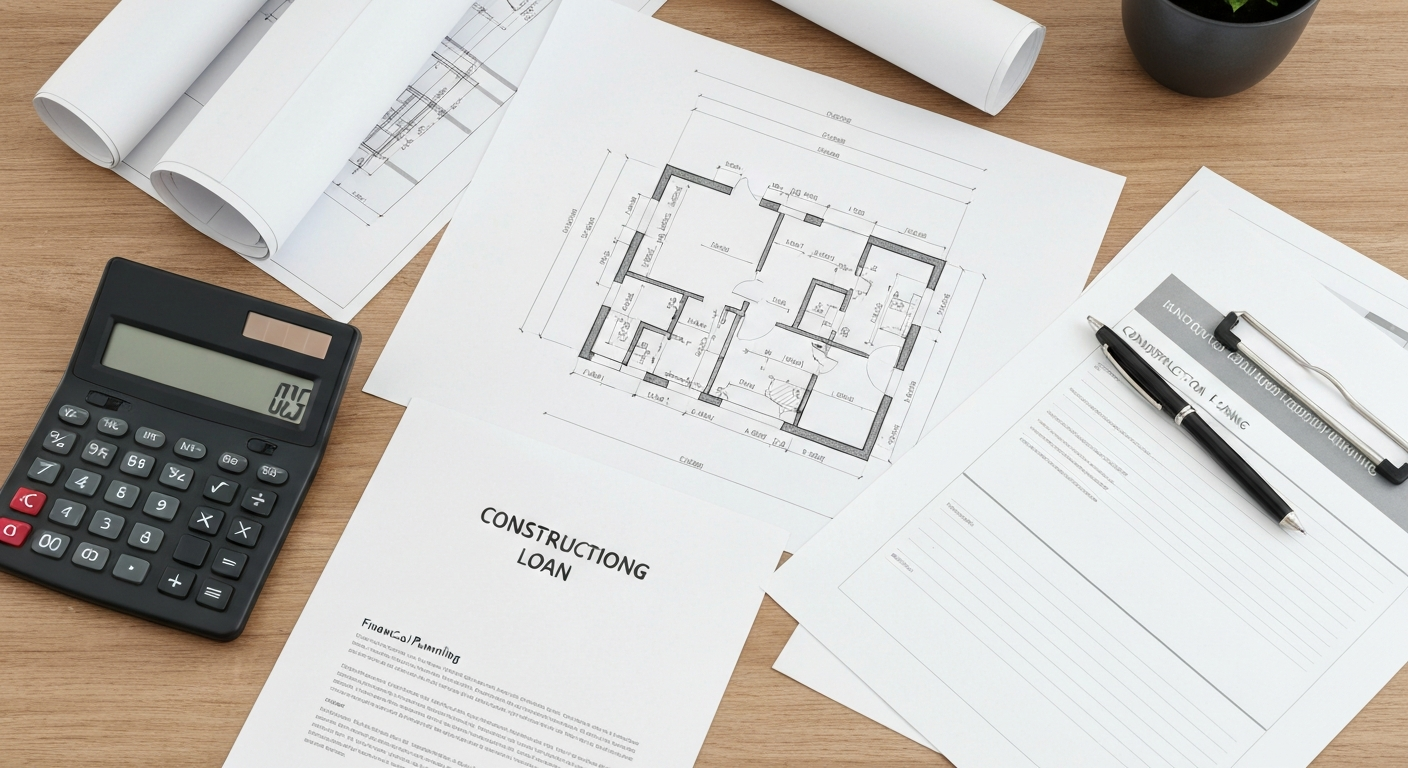 Diagram comparing one-time-close construction loan versus two-time-close construction loan process